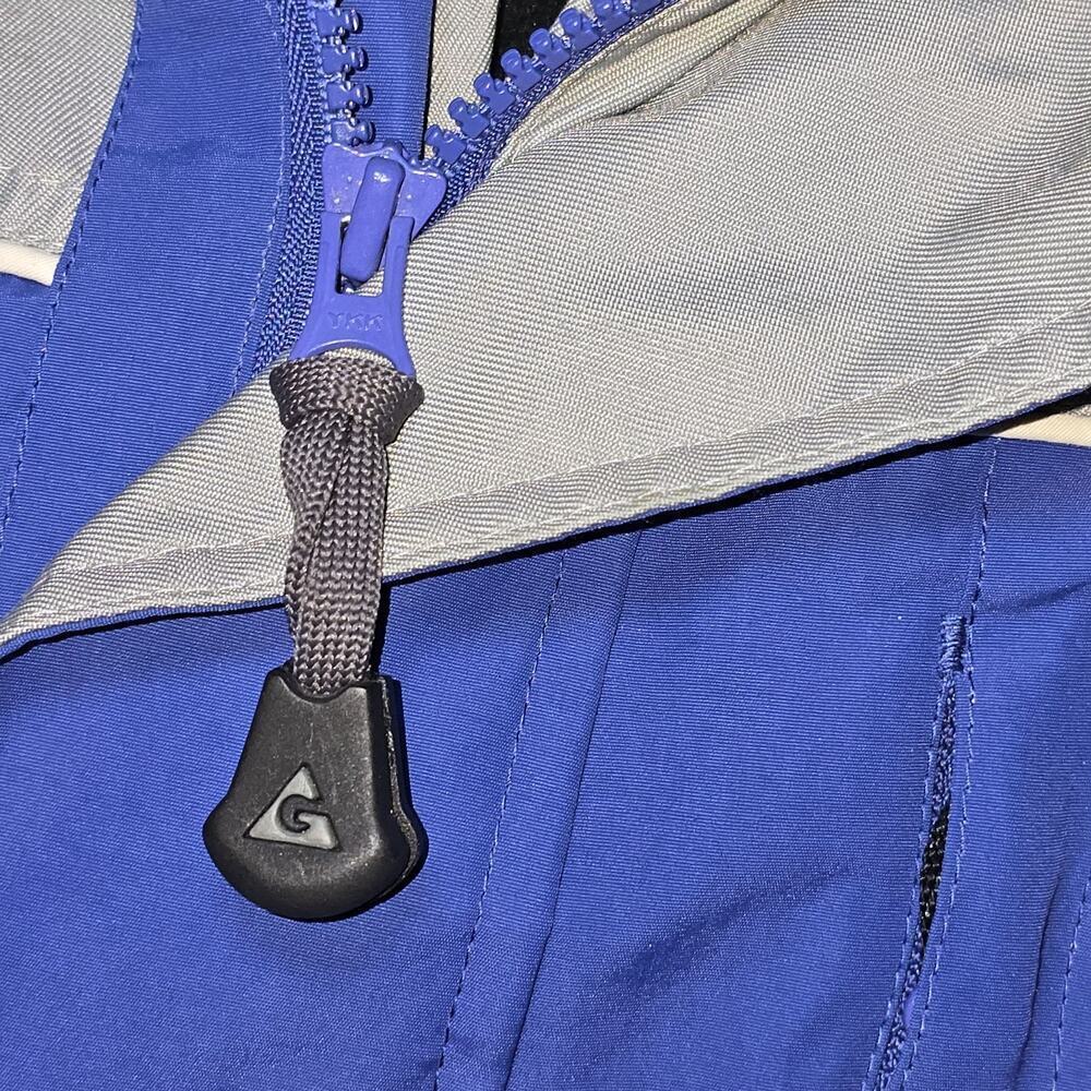 Vintage Gerry Ski Jacket Men’s Medium Blue Gray Hooded 90s Y2K Snowboarding Coat - Picture 8 of 16